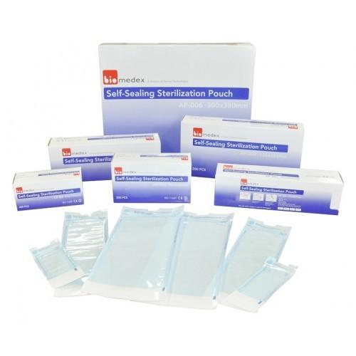 Self-Seal Autoclave Pouches 70mm x 257mm BX200 $11.