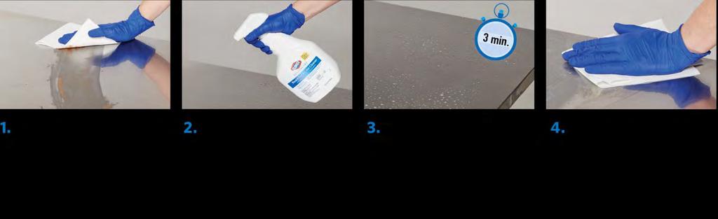 DISINFECTION DIRECTIONS FOR USE # TRIGGER SPRAY Special Instructions for Cleaning Prior to Disinfection Against Clostridium difficile spores: Personal Protection: Wear appropriate barrier protection