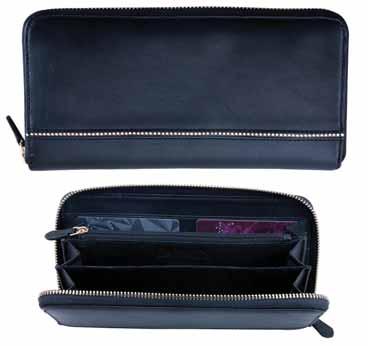 ACCESSORIES Wallets Woman Wallet PZ / LE / PA 5082451 crystal golden shadow/black / leather 10.3 20.5 2.