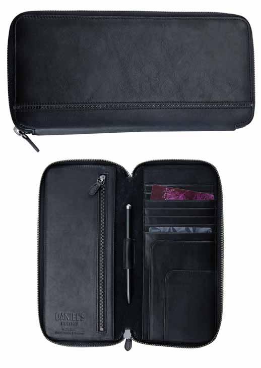 ACCESSORIES Travel Goods Passport Organizer with Pen PZ / LE / PA 5083063 jet/black / leather 25 2.3 12.