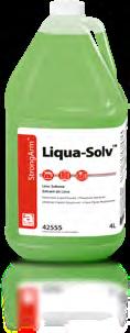 Warewash Liqua-Solv Approved for use in Food Processing Facilities. Lime Solvent Heavy Duty Liquid Descaler Phosphoric Acid Based A heavy duty liquid descaler.