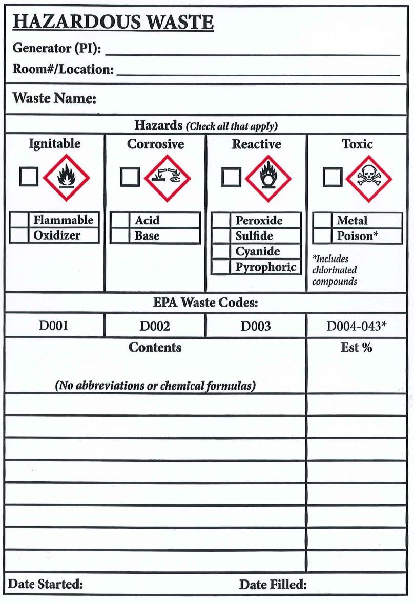 Hazardous (Chemical) Waste Management Guidelines Please contact Safety and Risk Management(SRM) to dispose of hazardous chemical waste materials. Disposal Guidelines: http://www.montana.