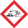 Danger: Causes severe skin burns and eye damage. May be corrosive to metals. Warning: May cause damage to organs.
