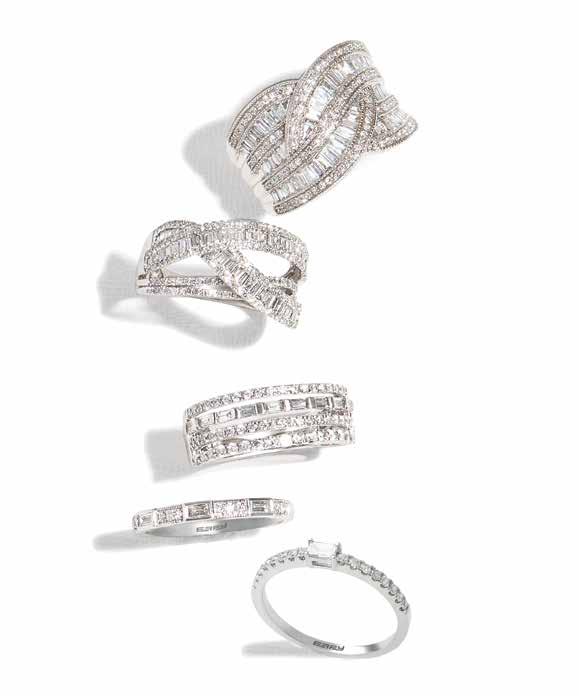 EFFY DIAMONDS Baguette & Round Diamond Ring 1-1/3 cttw SKU#309406 $1,999.00 $4,000.00 Baguette & Round Diamond Ring 1-1/8 cttw SKU#290166 $1,999.00 $4,000.00 Baguette Diamond Wide Band 3/4 cttw SKU#317552 $1,799.