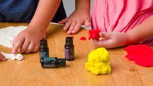 DIY Aromatherapy Play Dough The cold weather usually means more time indoors. Entertain your kids this season by turning play time into learning time by making aromatherapy play dough!