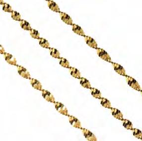 links, with a citrine swivel seal attached, with bolt ring, T- bar and swivel, 38cm long, 73g gross
