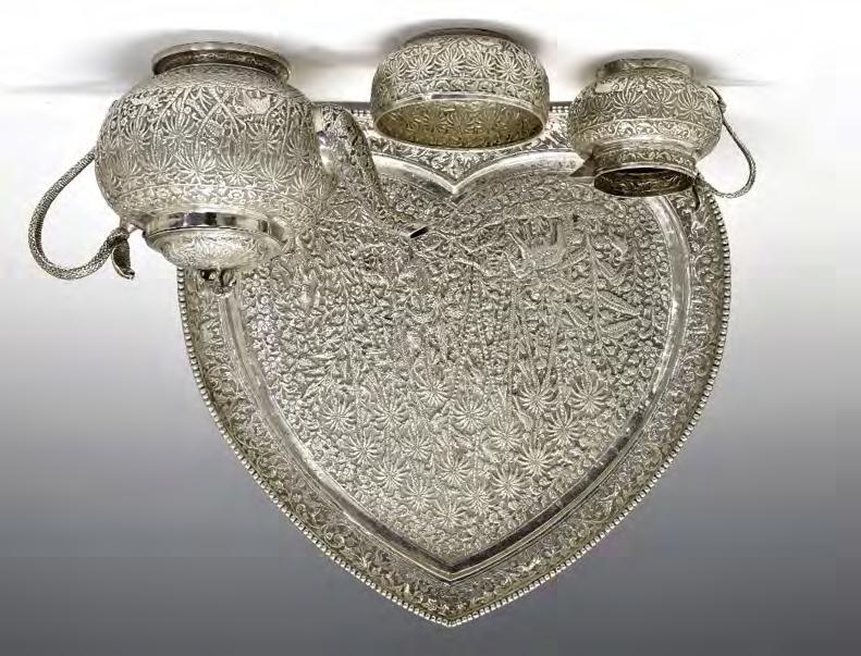 7oz approx gross 500-700 (+24% BP*) Lot 142 George III silver teapot, of shaped oval form, each side decorated with three reeded panels, the domed cover with conforming decoration, sponsors mark of