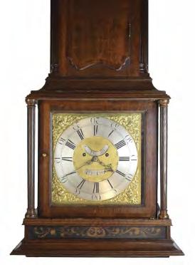 Lot 3 Lot 3 Staffordshire Interest - George III oak and mahogany-cased eight day brass dial longcase clock, Foden, Leek, circa 1780, the 13-inch square dial having a silvered chapter ring with Roman