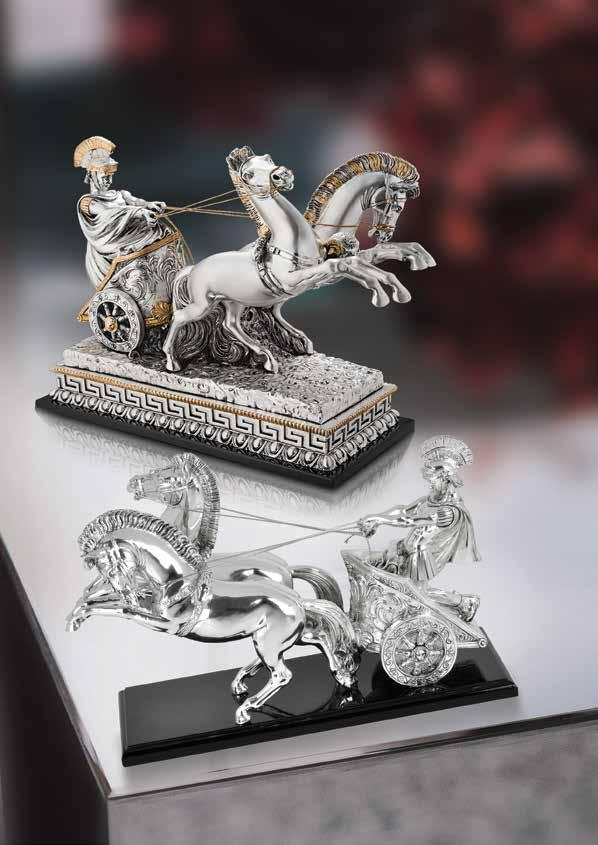 Reigning chariots A glorious rendition of the classic Roman design, these