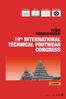 19 th International Technical Footwear Congress