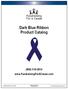 Dark Blue Ribbon Product Catalog