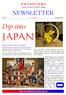 JAPAN. Dip into NEWSLETTER. Japan Society North West. Event Review: Dip into Japan. No. 6 October 2005