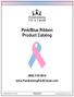 Pink/Blue Ribbon Product Catalog