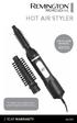 HOT AIR STYLER PROFESSIONAL 2 YEAR WARRANTY AD355 USE & CARE MANUAL. To register your product go to