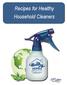 Recipes for Healthy Household Cleaners