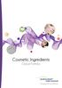 Cosmetic Ingredients. Global Portfolio. We bring life to products!
