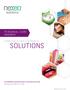 SOLUTIONS PERSONAL CARE INGREDIENTS CONNECTING YOU WITH A NETWORK OF. Toll-Free (US):
