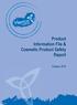 Product Information File & Cosmetic Product Safety Report