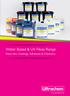 Water Based & UV Flexo Range. Flexo Inks, Coatings, Adhesives & Chemistry