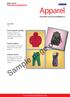 Apparel. Sample page only. Essential sourcing intelligence. China supplier profiles. Product gallery. Industry trends.