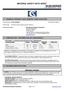 MATERIAL SAFETY DATA SHEET SK 600 ADHESIVE Last Updated April 1, 2013