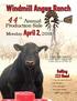 44 th Annual. Windmill Angus Ranch. Production Sale. Monday, April 2, 2018