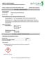 SAFETY DATA SHEET Conforms with OSHA Hazard Communication Standard (CFR ) HazCom 2012