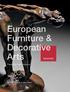 European Furniture & Decorative Arts
