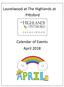 Laurelwood at The Highlands at Pittsford. Calendar of Events April 2018