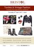 Textiles & Vintage Fashion