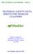 MATERIAL SAFETY DATA SHEETS FOR SHAKLEE CLEANERS