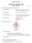 Safety Data Sheet. VEXTRA GLV, and GLVT SERIES Includes Series 1 P a g e WARNING 1. CHEMICAL PRODUCT AND COMPANY IDENTIFICATION