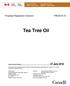 Proposed Registration Decision. Tea Tree Oil
