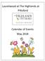 Laurelwood at The Highlands at Pittsford. Calendar of Events May 2018