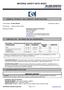 MATERIAL SAFETY DATA SHEET SK-2000 ADDITIVE Last Updated April 28, 2010
