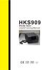 HKS909. Diode laser. User&Training Manual