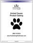 Animal Causes Product Catalog