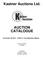 Kastner Auctions Ltd. AUCTION CATALOGUE