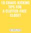 10 CHAOS-KICKING TIPS FOR A CLUTTER-FREE CLOSET