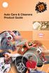 Auto Care & Cleaners Product Guide