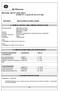 MATERIAL SAFETY DATA SHEET GE C-Crtrg (0.730 Lbs Kg)