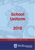 UNIFORM. We ask that parents support us by purchasing the official garments and regulate items worn to school.