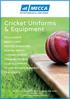 Cricket Uniforms & Equipment