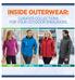 INSIDE OUTERWEAR: CURATED COLLECTIONS FOR YOUR OUTDOOR ENDEAVORS FLEECE SOFT SHELL RAINWEAR INSULATED