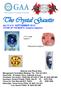 The Crystal Gazette. Vol 51 # 9 SEPTEMBER 2012 STONE OF THE MONTH (modern) Sapphire