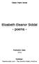 Elizabeth Eleanor Siddal - poems -