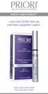 TARGET SKIN THERAPY LASH RECOVERY SERUM. with Triple Lipopeptide Complex