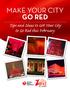 Make your city go red. Tips and Ideas to Get Your City to Go Red this February