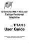 Q-Switched Nd: YAG Laser Tattoo Removal Machine. Model: TITAN. User Guide