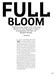Bloom. Trading style notes with the new talents of the Blossom Project, showcasing the best of Belgian design. text Bobbi Misick